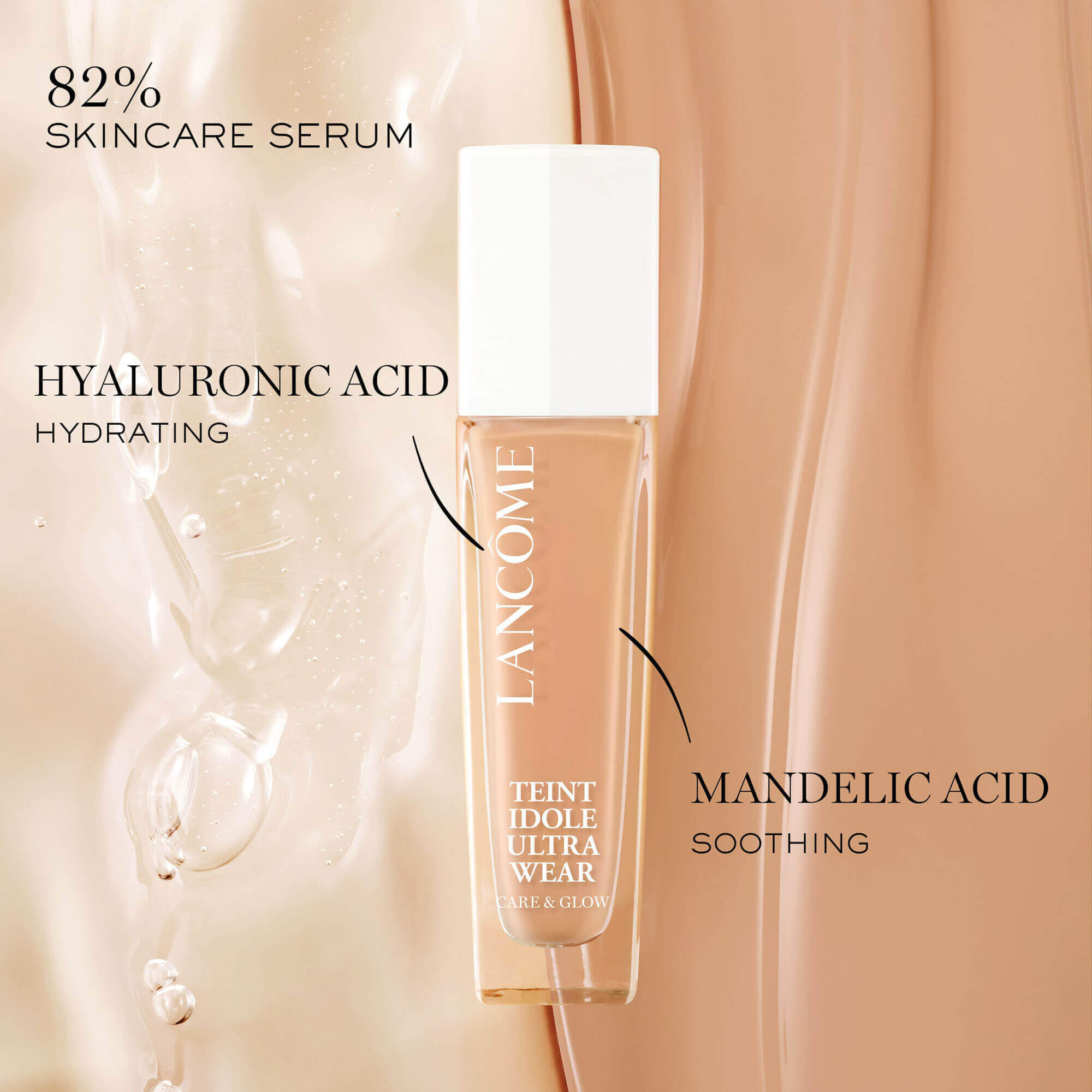 Teint Idole Ultra Wear Care & Glow Foundation - Fond de ten fluid