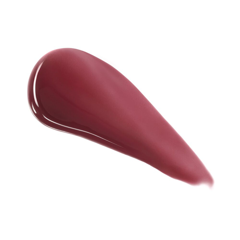 O mostră de Lancome L'Absolu Rouge Glaze Tintation, evidențiind textura sa ultra-lucioasă și lichidă ca de glazură.