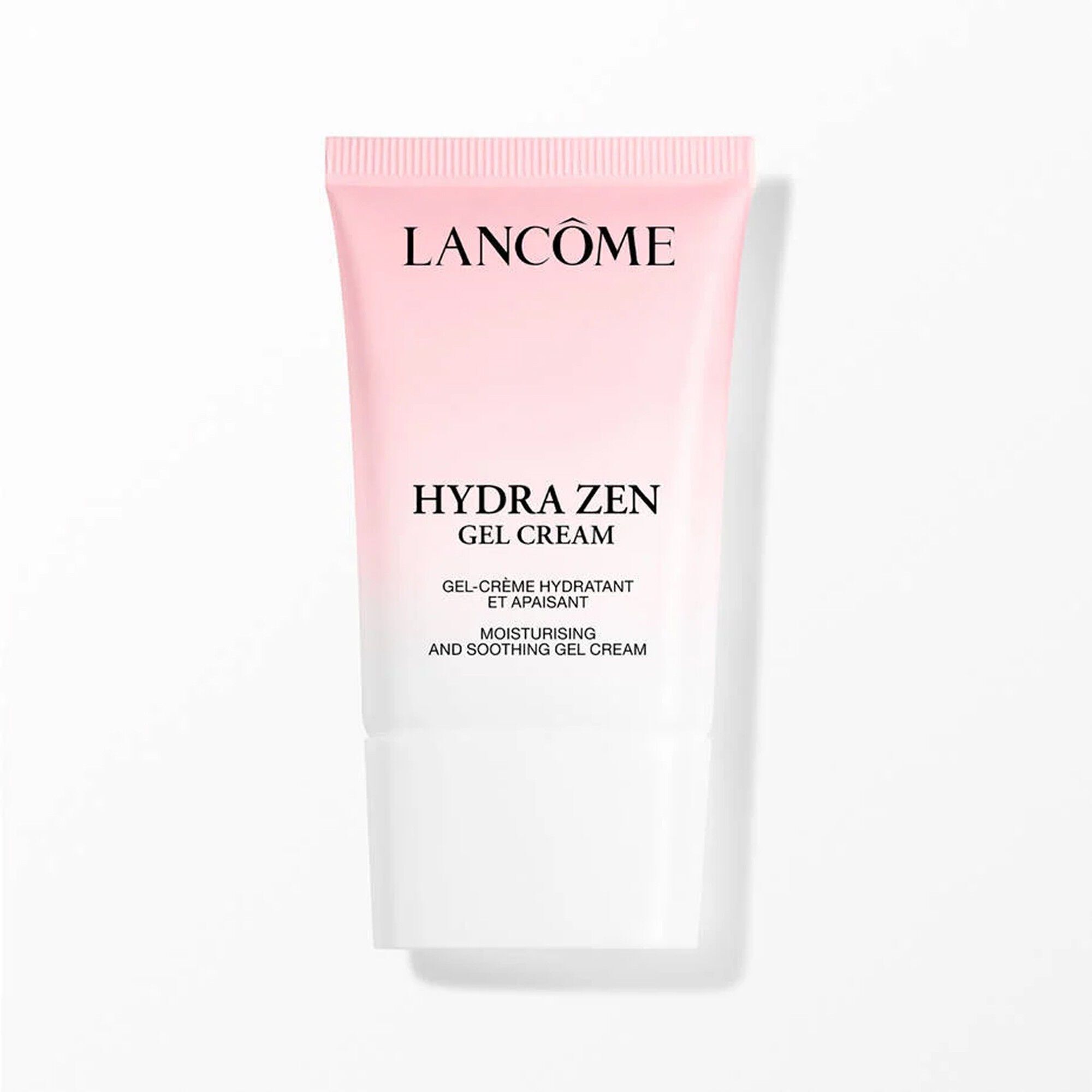 Un tub roz cu alb de Lancome Hydra Zen Gel Cream.